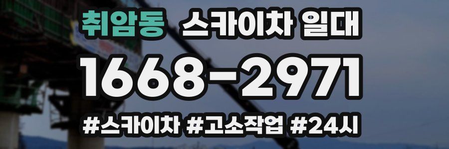 취암동 스카이차 일대
