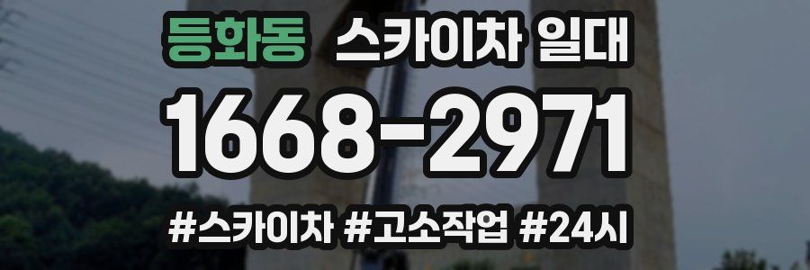 등화동 스카이차 일대