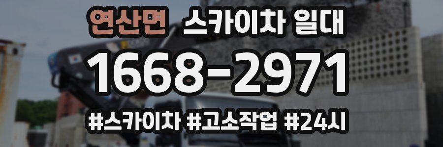 연산면 스카이차 일대