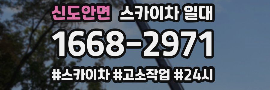 신도안면 스카이차 일대