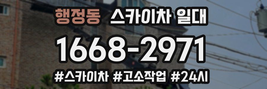 행정동 스카이차 일대