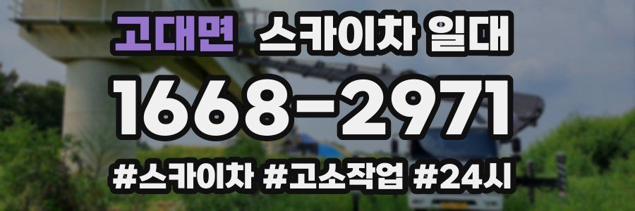 고대면 스카이차 일대
