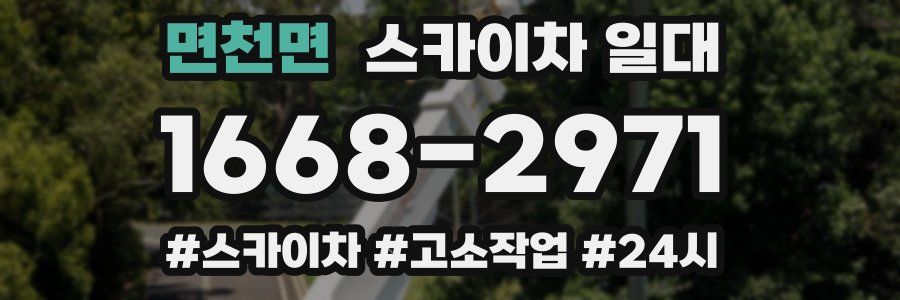 면천면 스카이차 일대