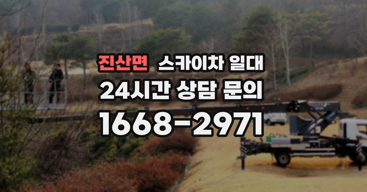 진산면 스카이차 일대