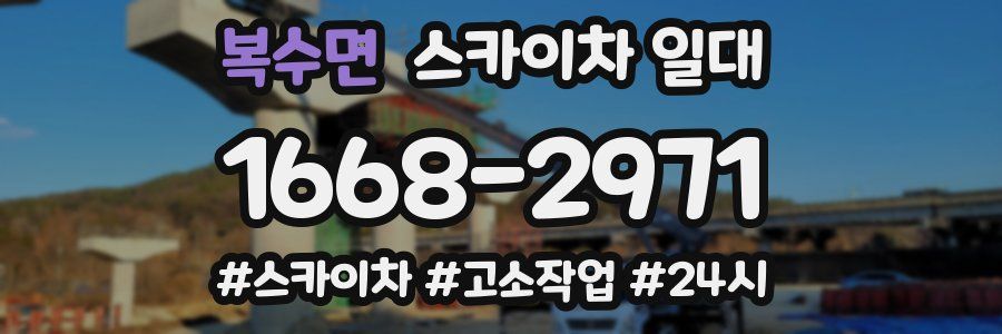 복수면 스카이차 일대