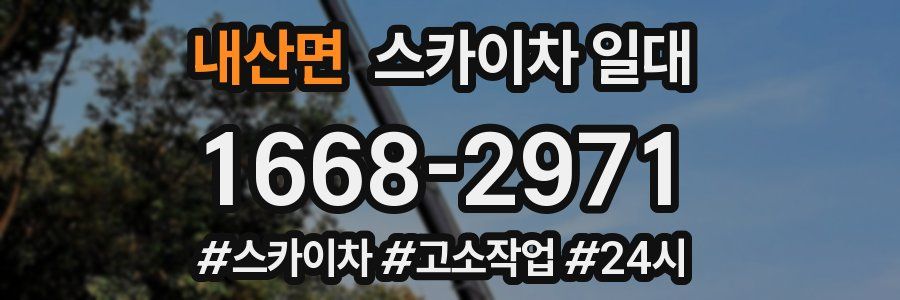 내산면 스카이차 일대