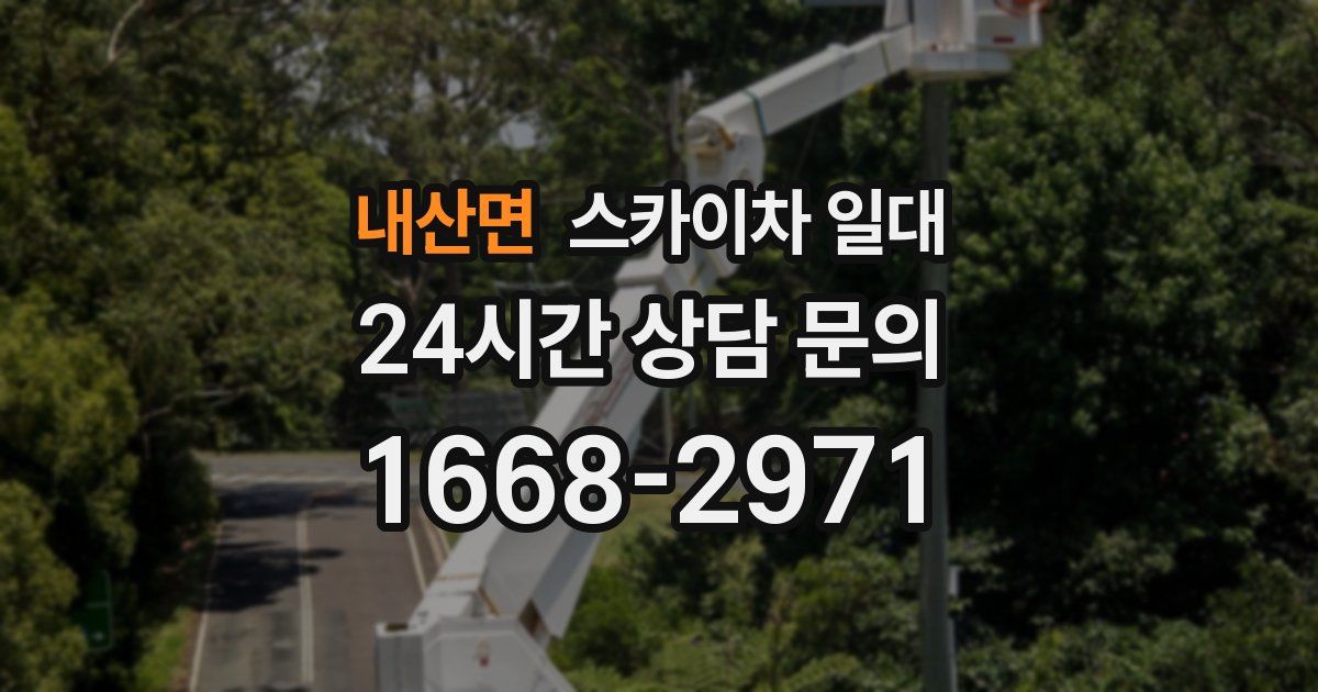 내산면 스카이차 일대