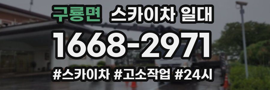 구룡면 스카이차 일대