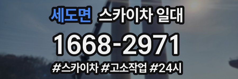 세도면 스카이차 일대