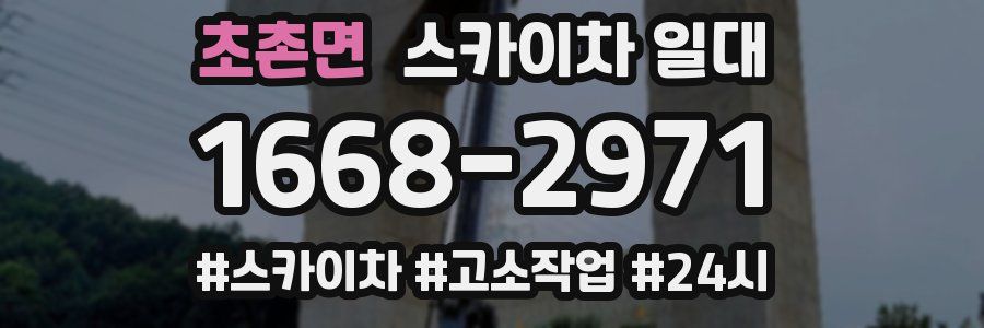 초촌면 스카이차 일대