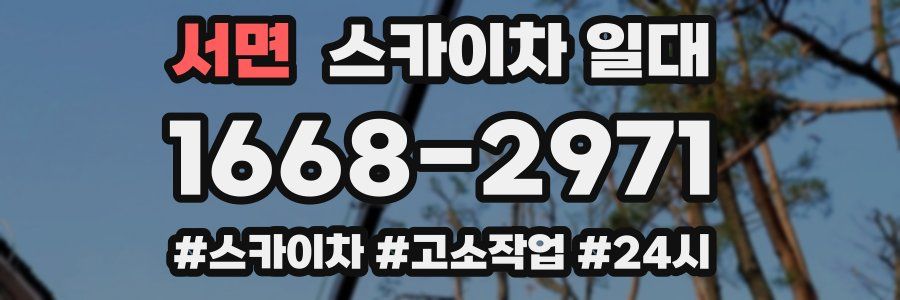 서면 스카이차 일대