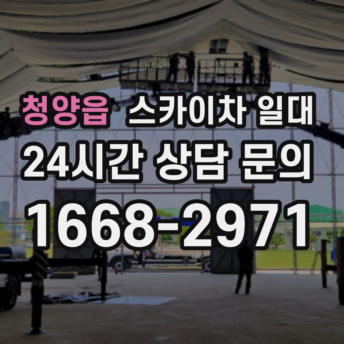 청양읍 스카이차 일대
