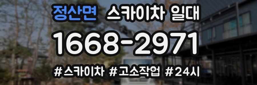 정산면 스카이차 일대