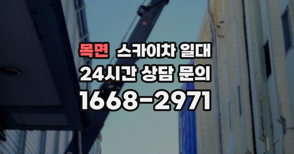 목면 스카이차 일대