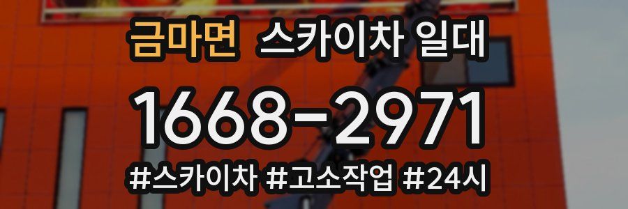 금마면 스카이차 일대