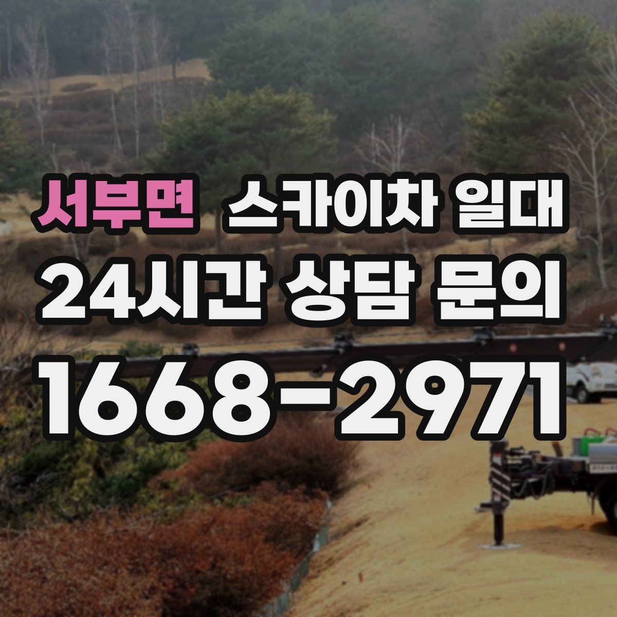 서부면 스카이차 일대
