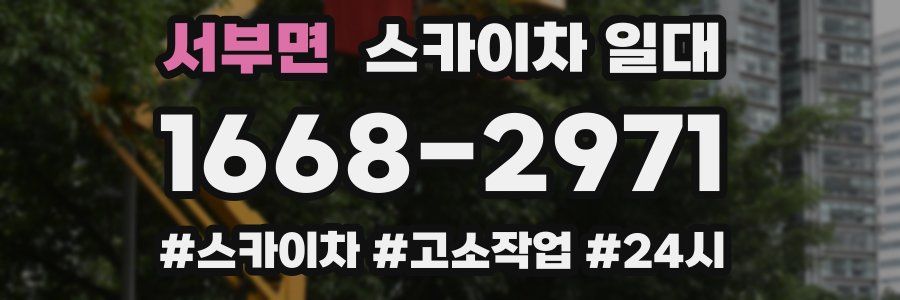 서부면 스카이차 일대