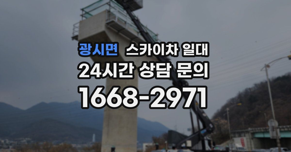 광시면 스카이차 일대