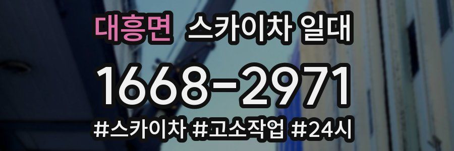 대흥면 스카이차 일대