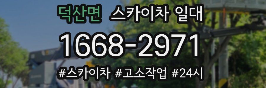 덕산면 스카이차 일대