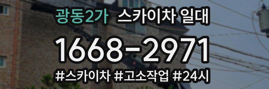 광동2가 스카이차 일대