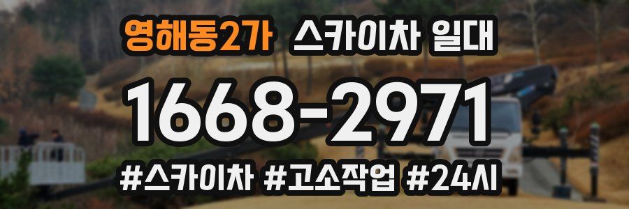 영해동2가 스카이차 일대