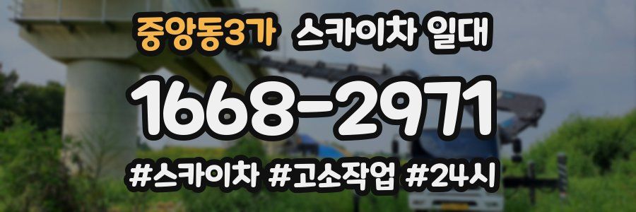 중앙동3가 스카이차 일대