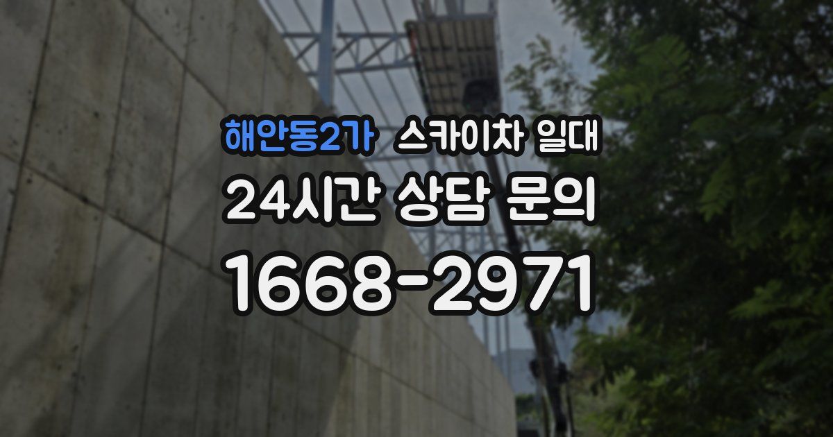 해안동2가 스카이차 일대