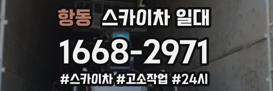 항동 스카이차 일대