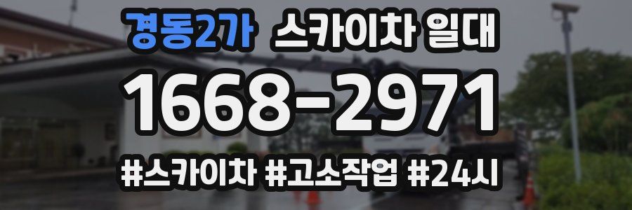 경동2가 스카이차 일대