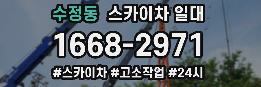 수정동 스카이차 일대