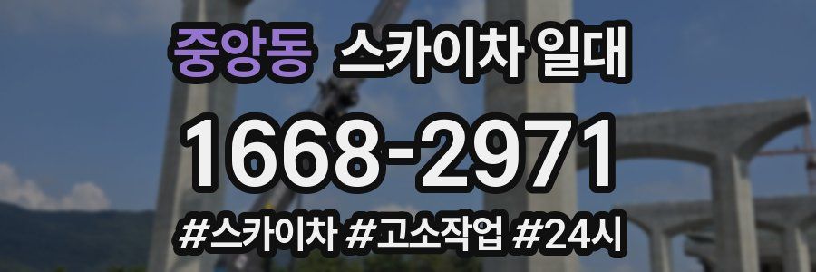 중앙동 스카이차 일대