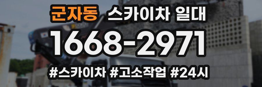 군자동 스카이차 일대