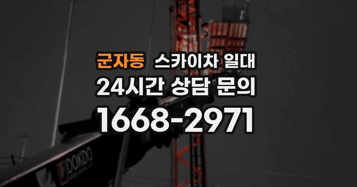 군자동 스카이차 일대
