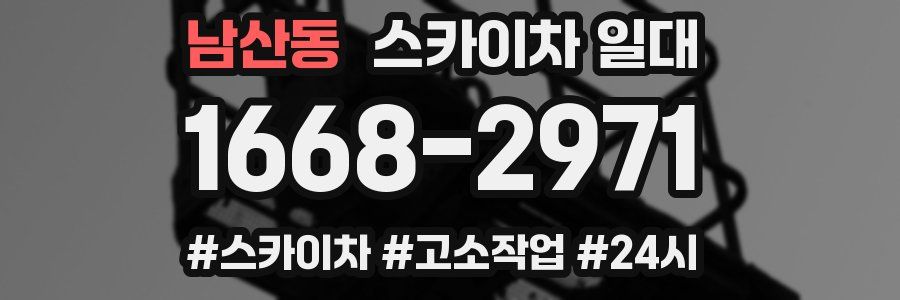 남산동 스카이차 일대