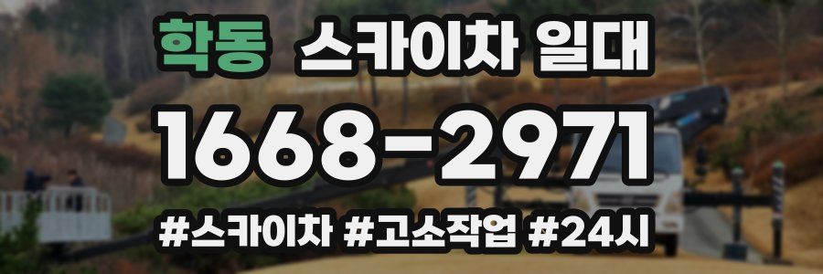 학동 스카이차 일대