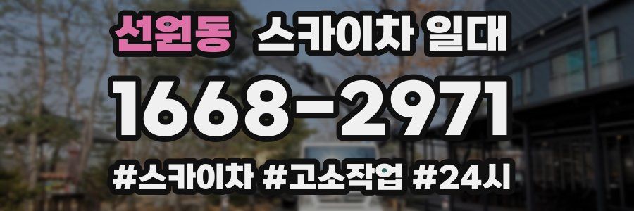 선원동 스카이차 일대