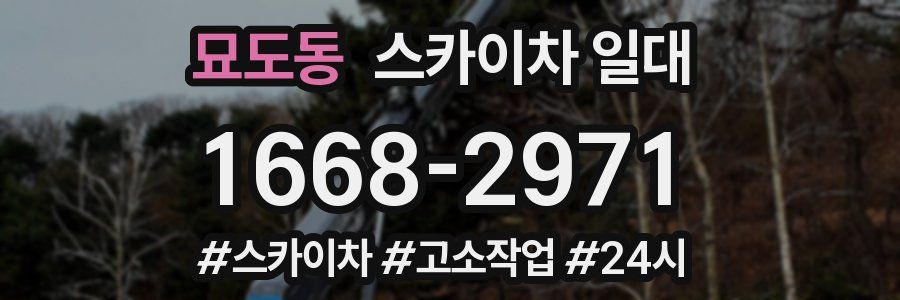 묘도동 스카이차 일대