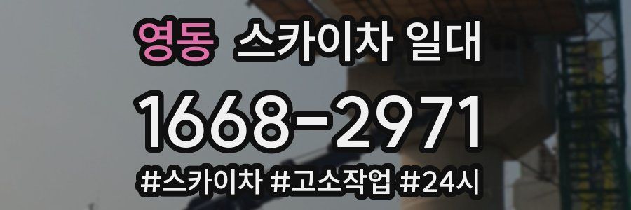 영동 스카이차 일대