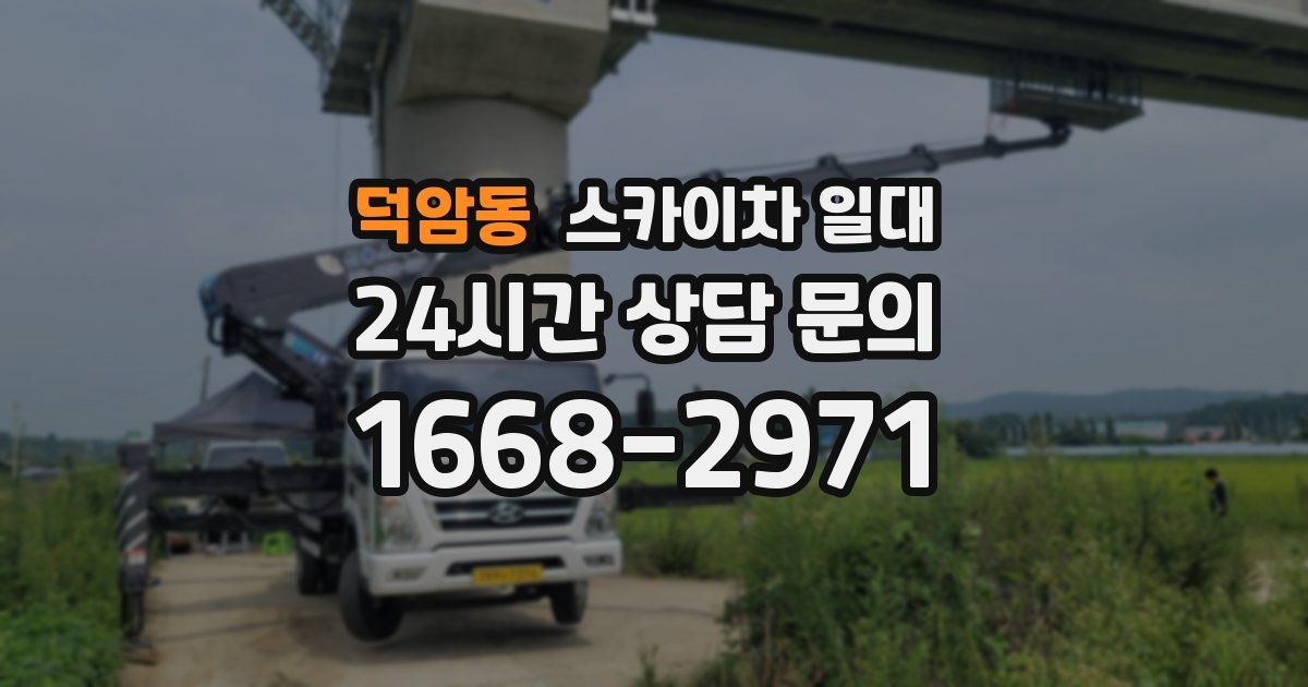 덕암동 스카이차 일대