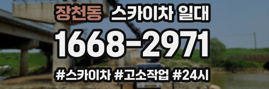 장천동 스카이차 일대