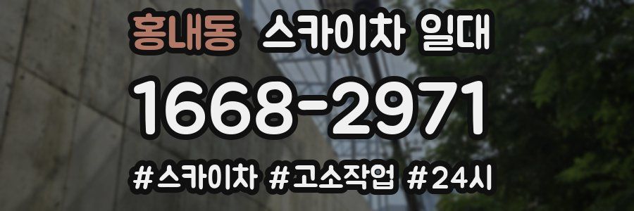 홍내동 스카이차 일대