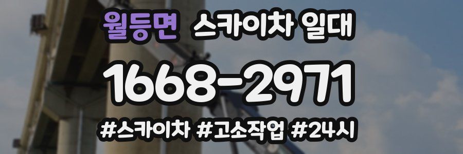 월등면 스카이차 일대