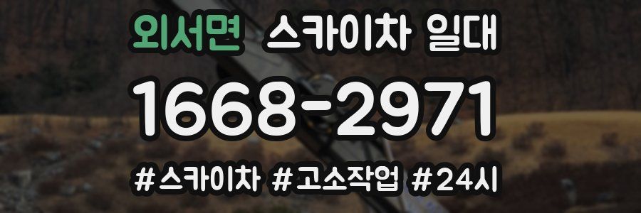 외서면 스카이차 일대