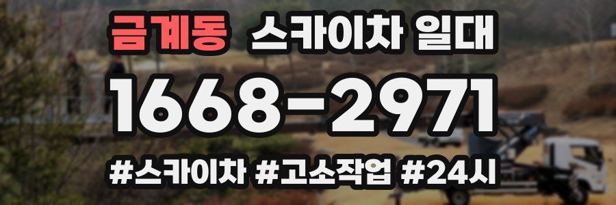 금계동 스카이차 일대