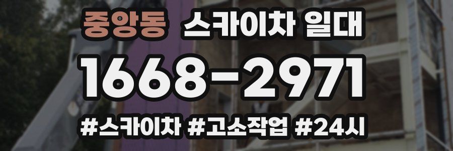 중앙동 스카이차 일대
