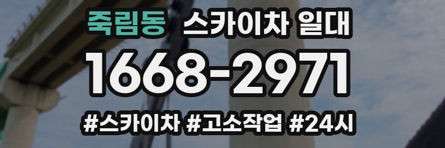 죽림동 스카이차 일대
