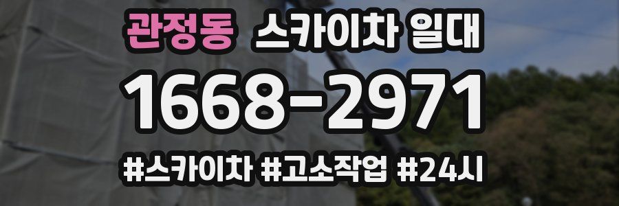 관정동 스카이차 일대