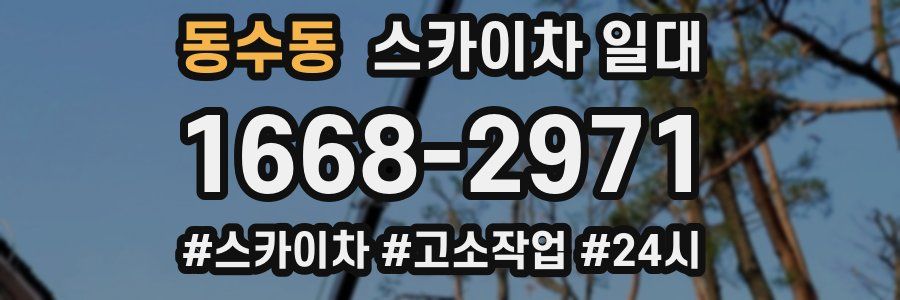 동수동 스카이차 일대