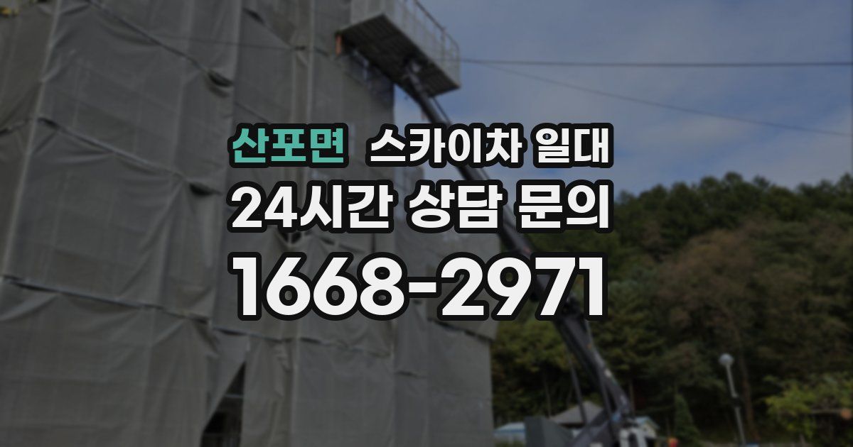 산포면 스카이차 일대